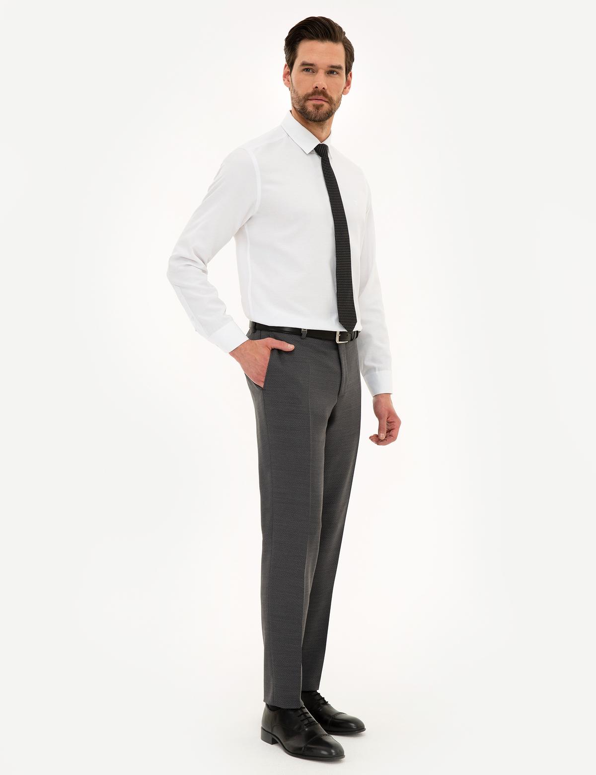 Gri Ekstra Slim Fit Pantolon - 50224046035