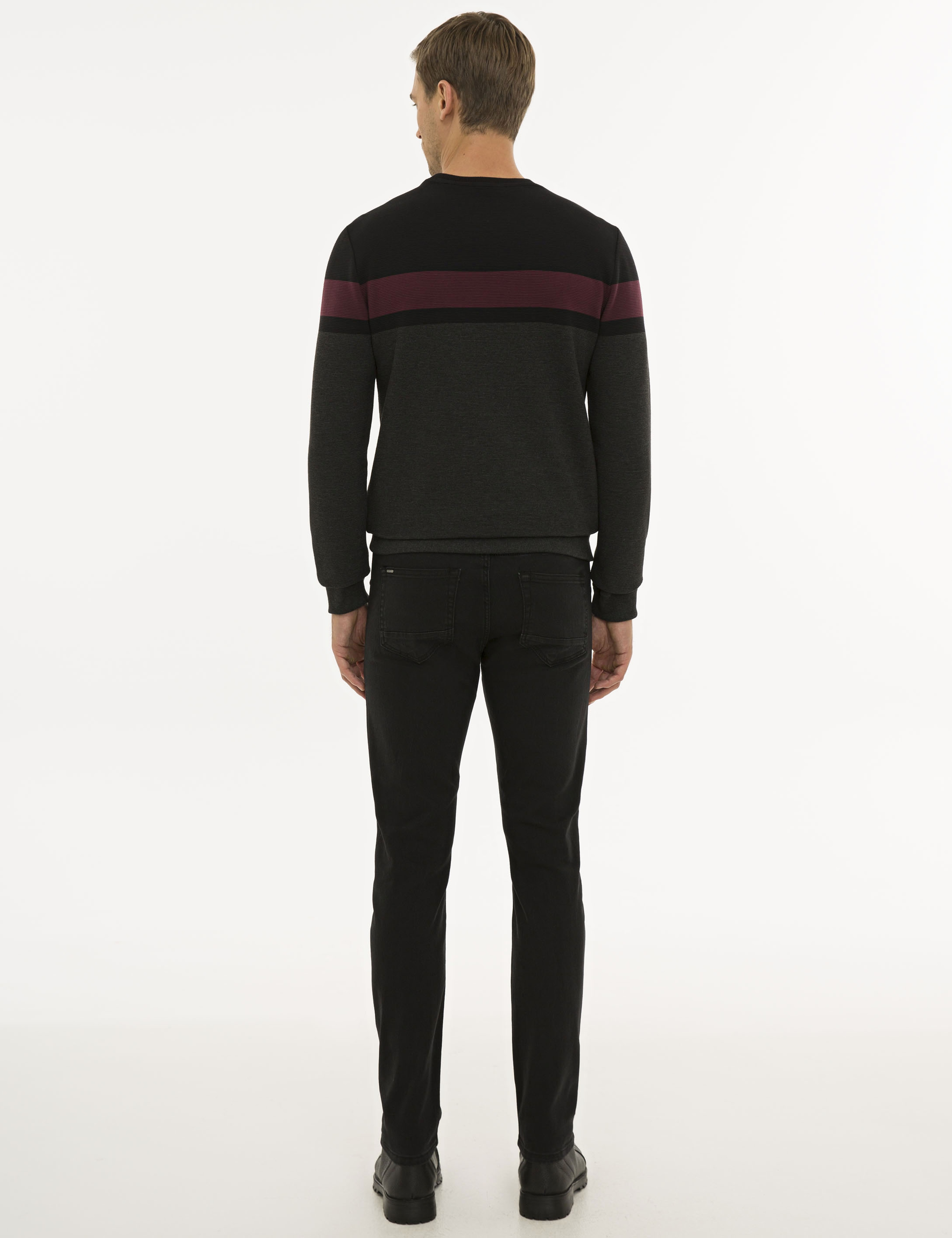 Siyah Slim Fit Denim Pantolon