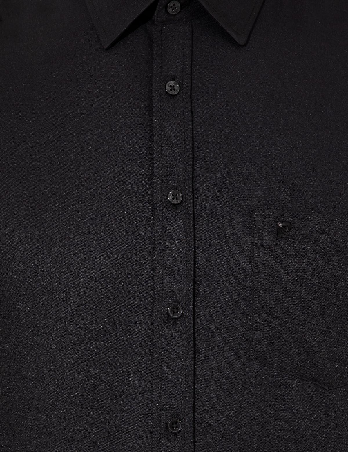 Siyah Regular Fit Kısa Kollu Gömlek - 50255266028