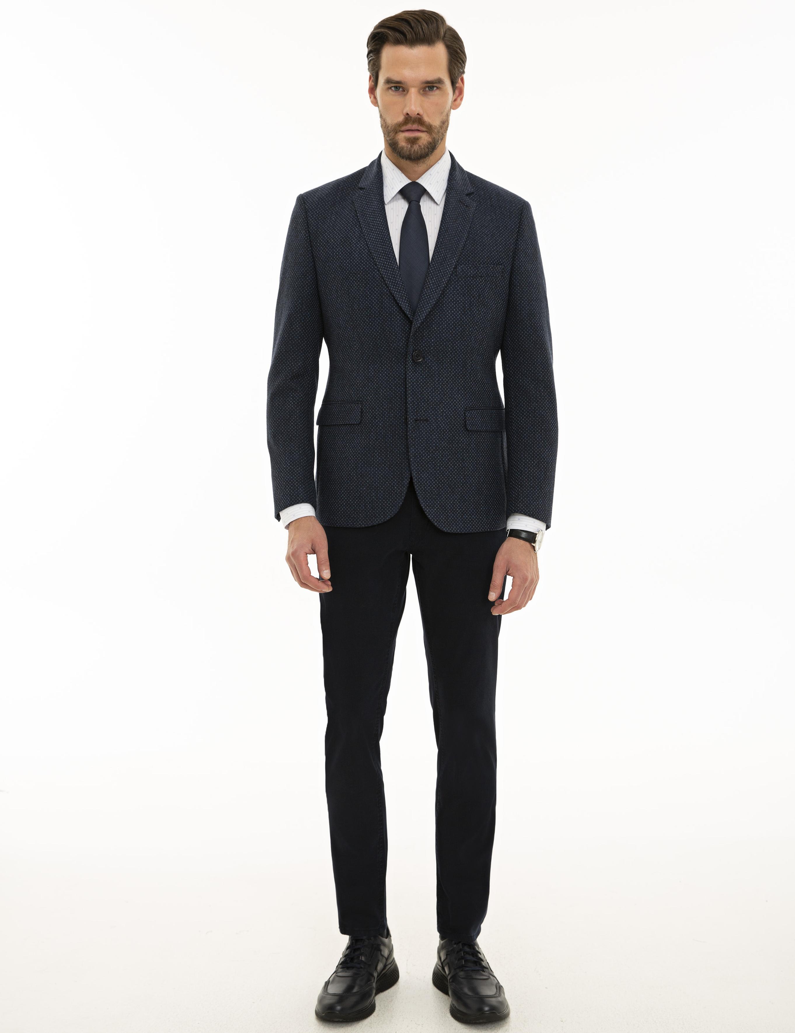 Lacivert Slim Fit Ceket