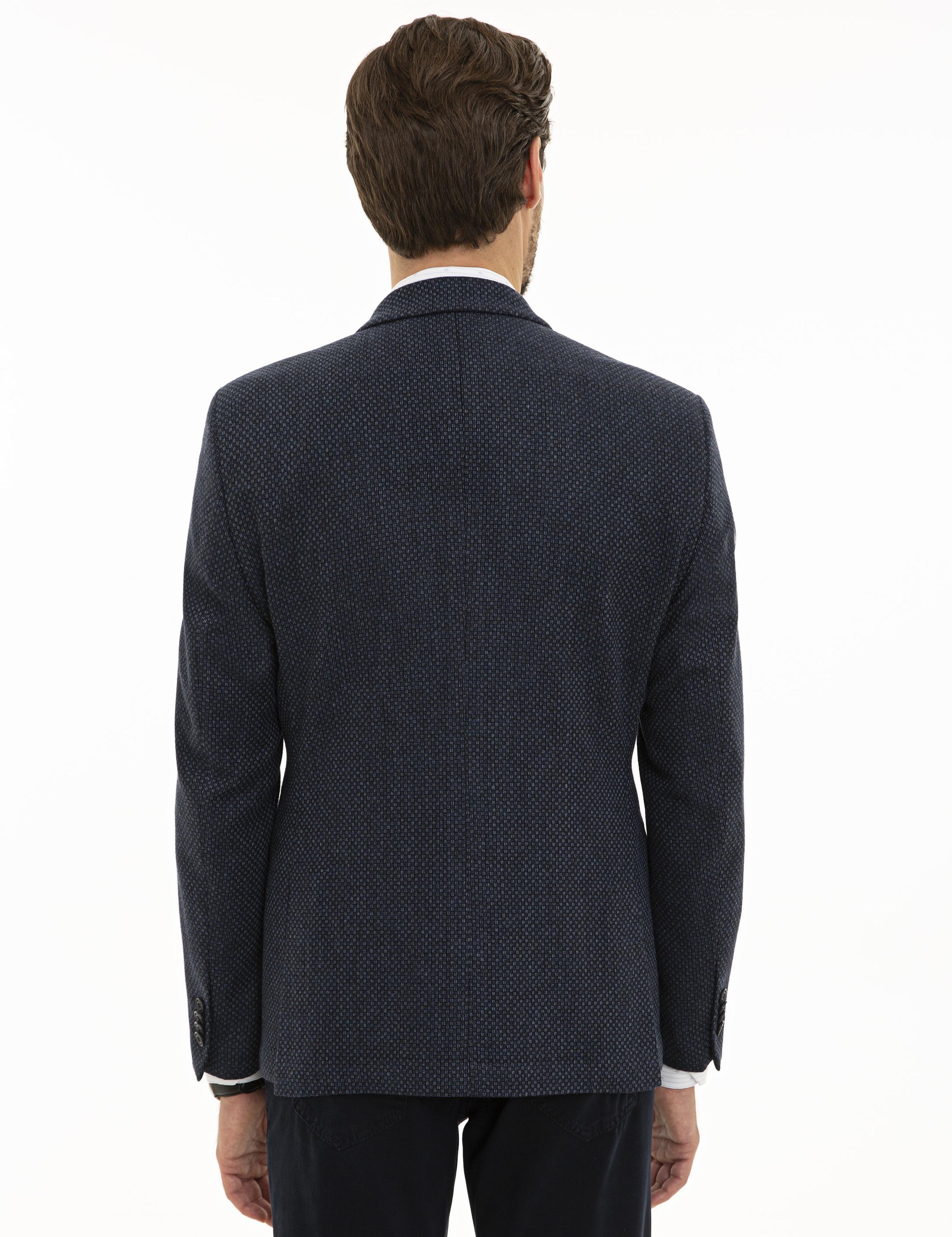 Lacivert Slim Fit Ceket