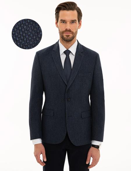 Lacivert Slim Fit Ceket - 50226176020