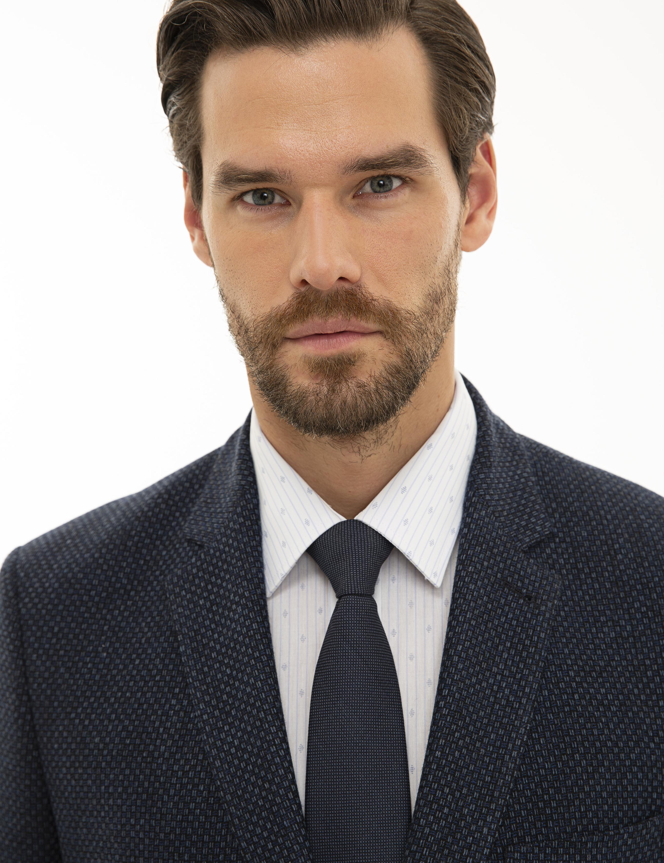 Lacivert Slim Fit Ceket