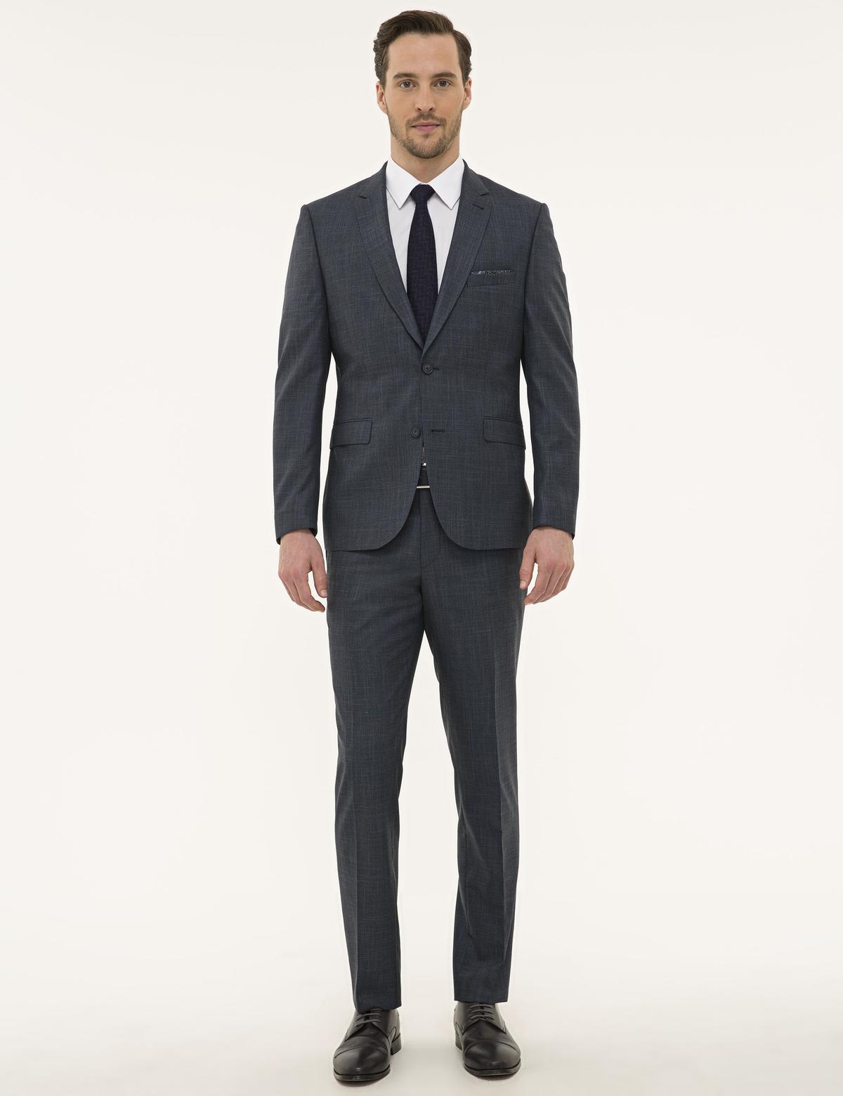 Lacivert Slim Fit Takım Elbise