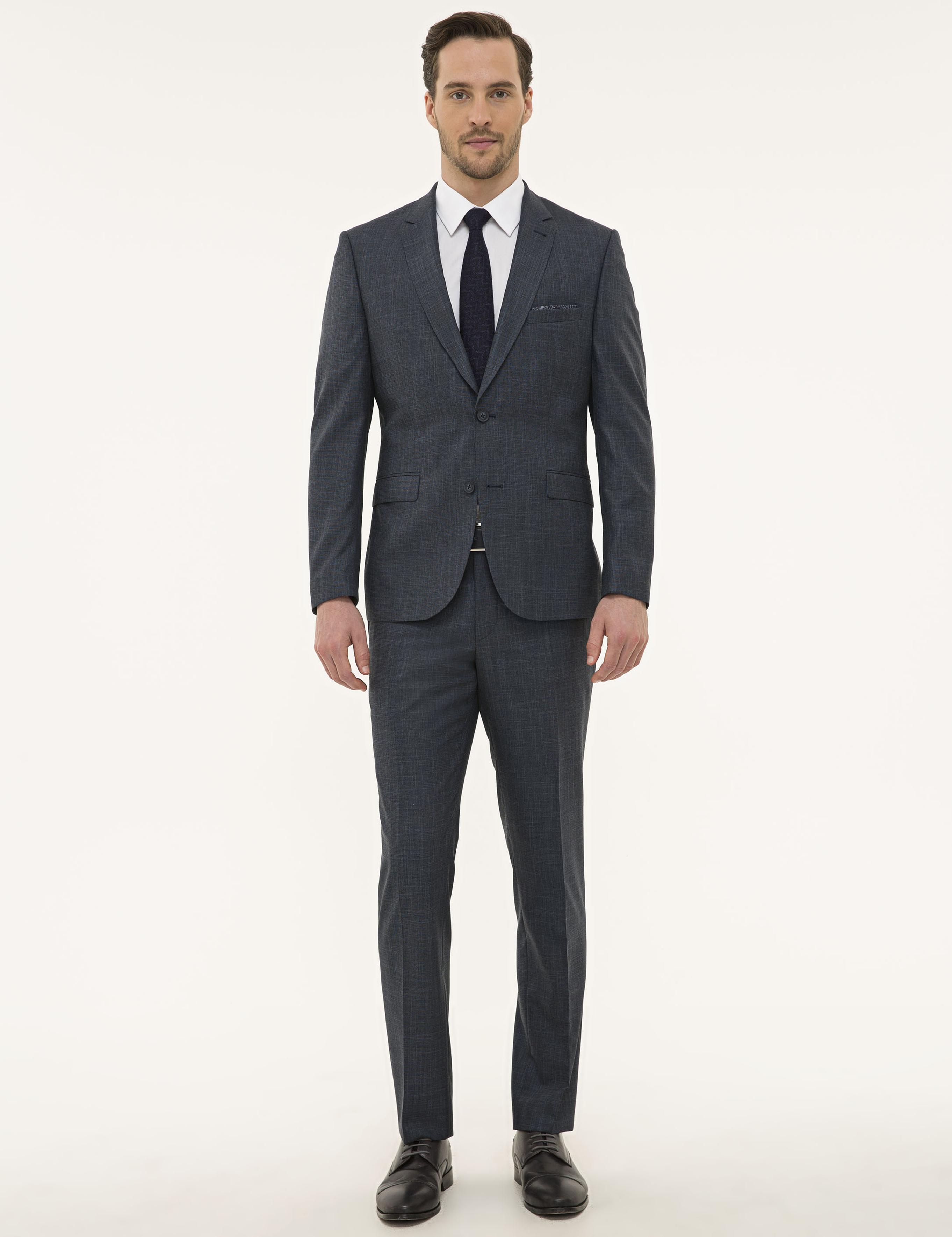 Lacivert Slim Fit Takım Elbise