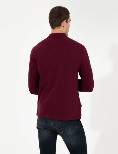 Bordo Slim Fit Basic Sweatshirt