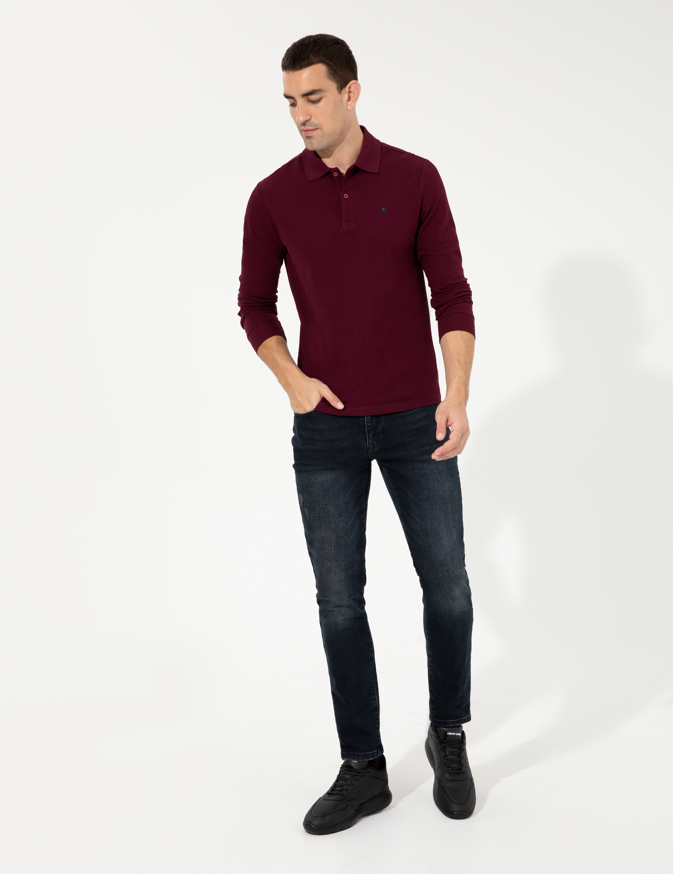Bordo Slim Fit Basic Sweatshirt