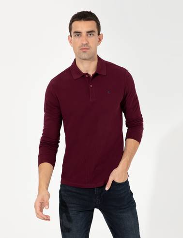 Bordo Slim Fit Basic Sweatshirt