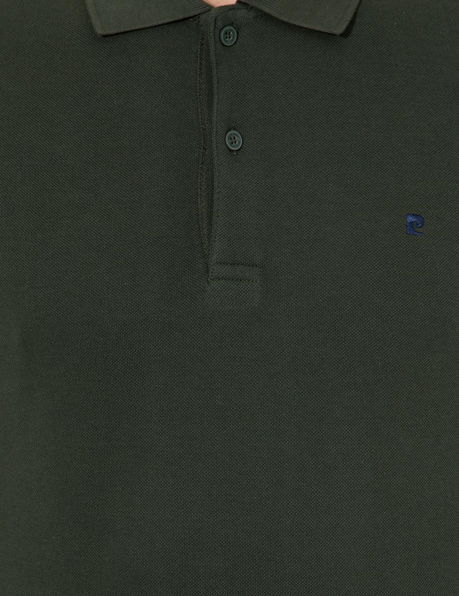 Koyu Yeşil Slim Fit Basic Sweatshirt