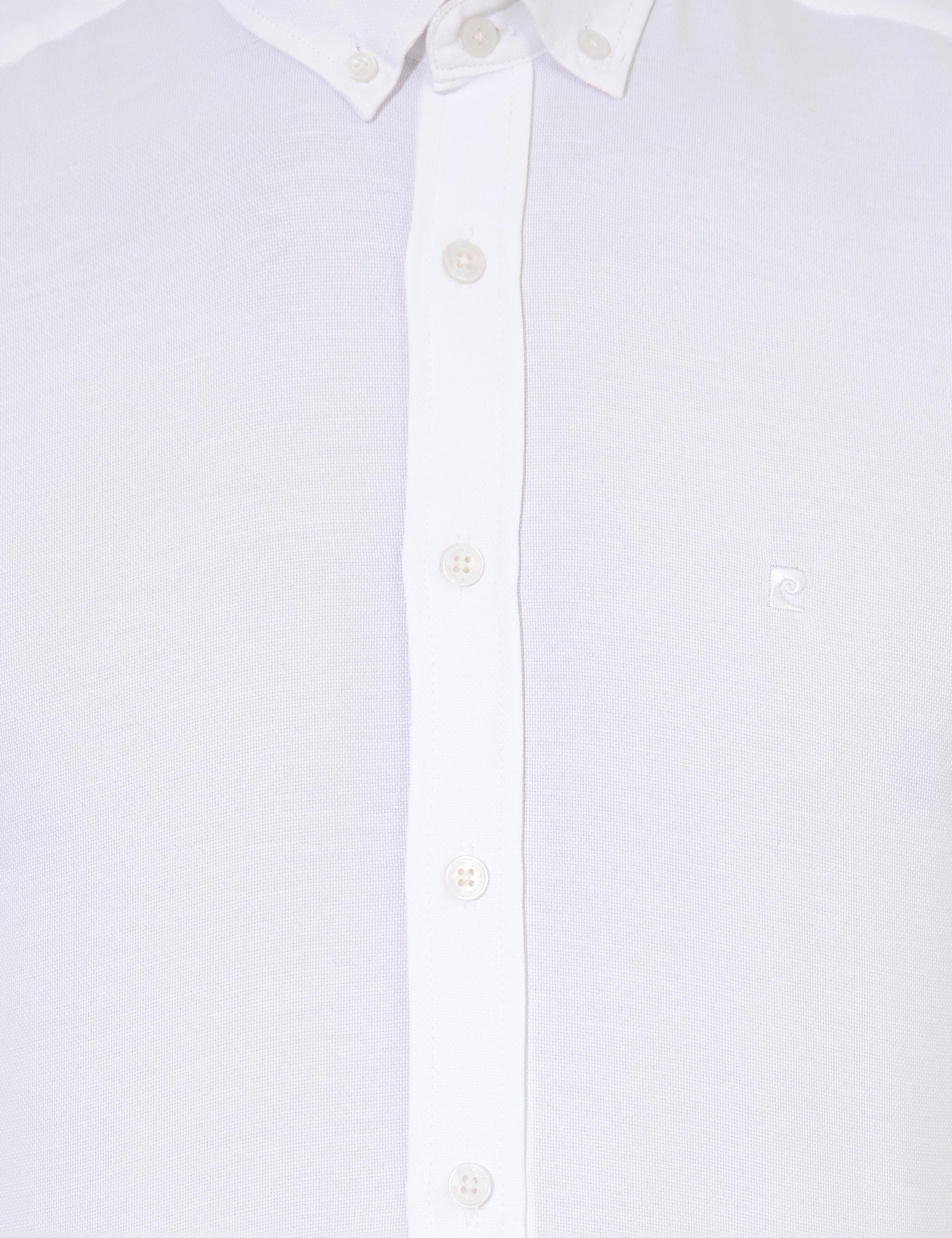 Beyaz Slim Fit Oxford Gömlek