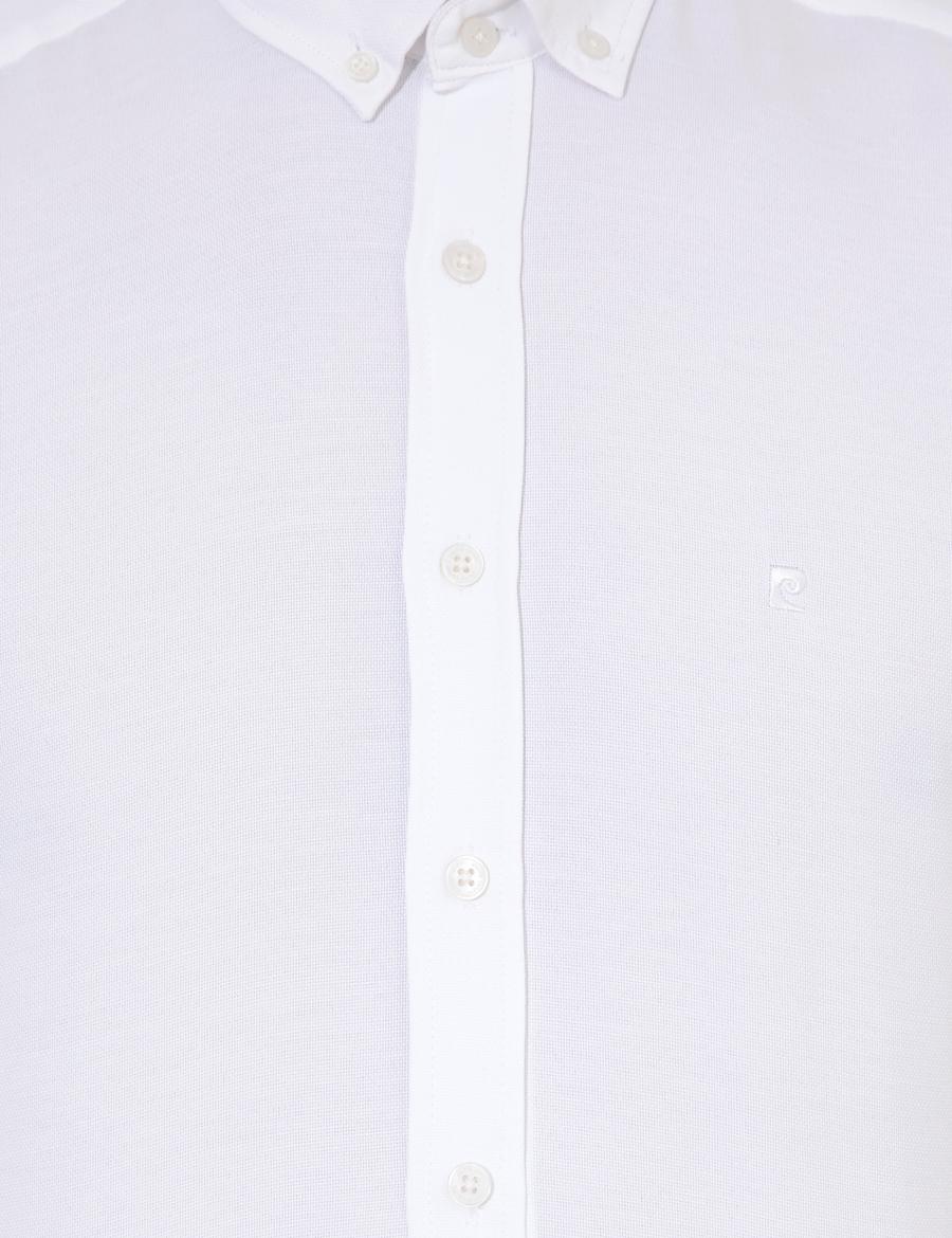 Beyaz Slim Fit Oxford Gömlek