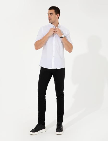 Beyaz Slim Fit Oxford Gömlek - 50255278025