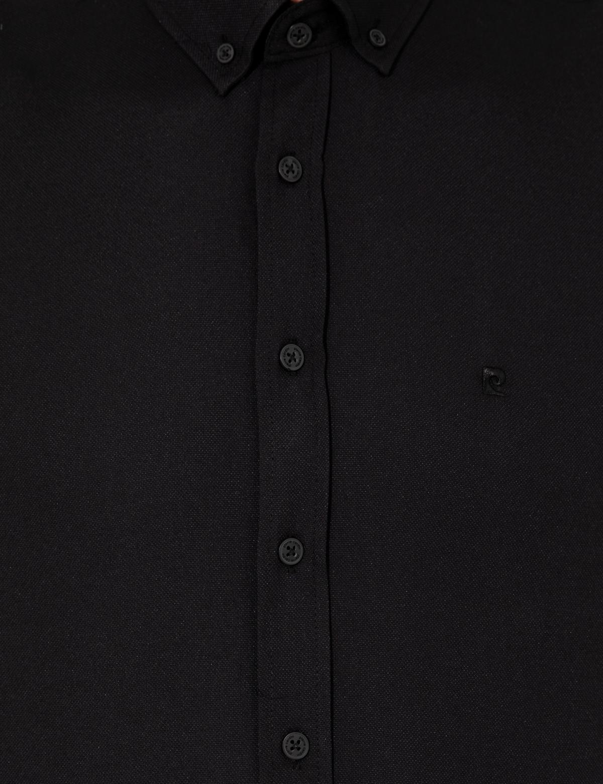 Siyah Slim Fit Oxford Gömlek - 50255278011