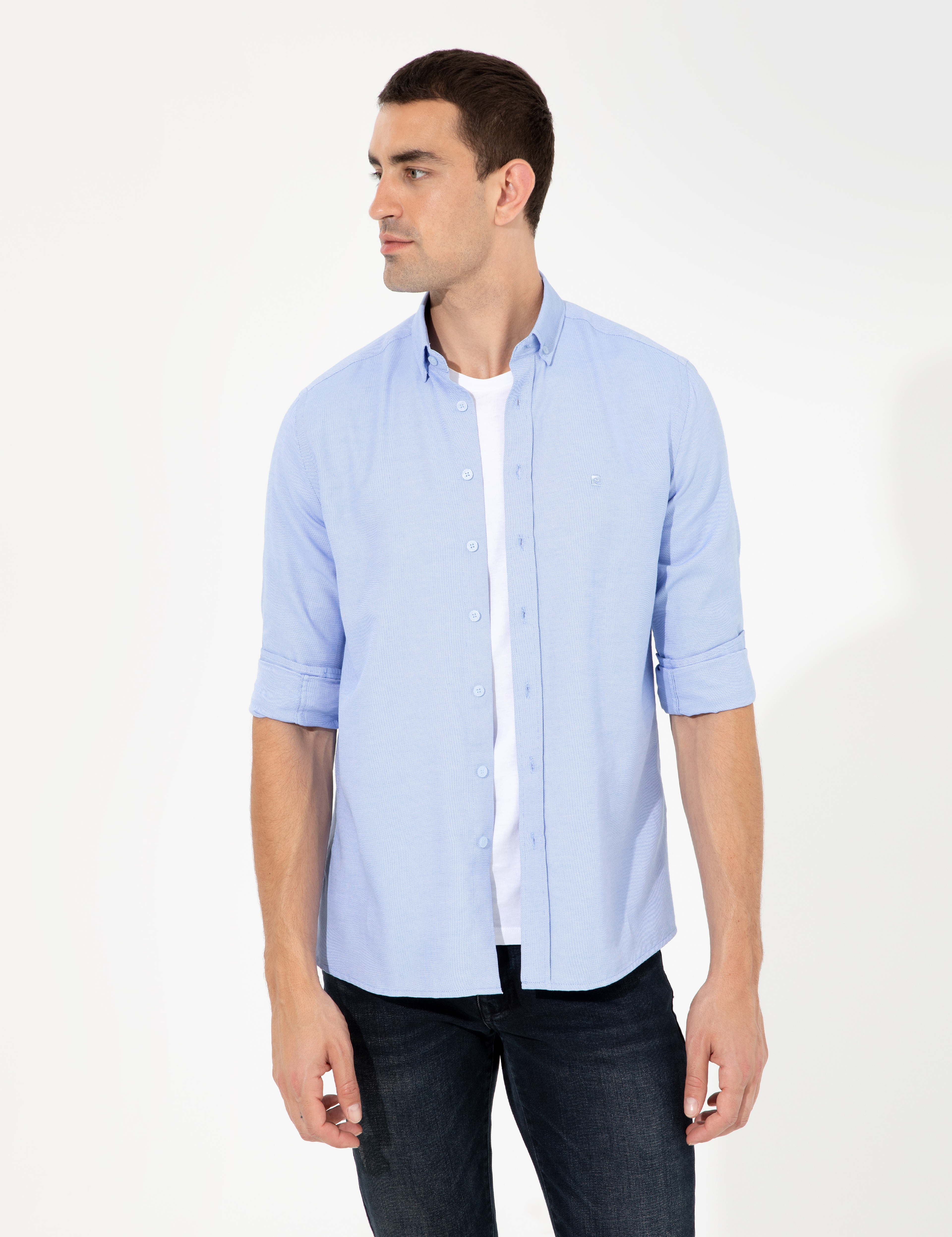 Mavi Slim Fit Oxford Gömlek - Image 2