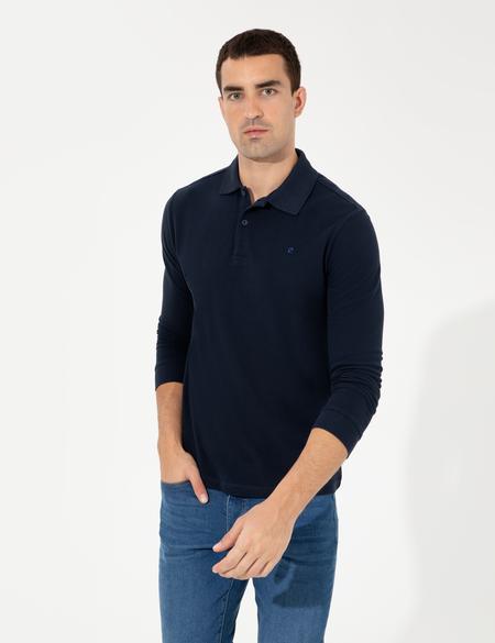 Lacivert Slim Fit Basic Sweatshirt - 50261102023