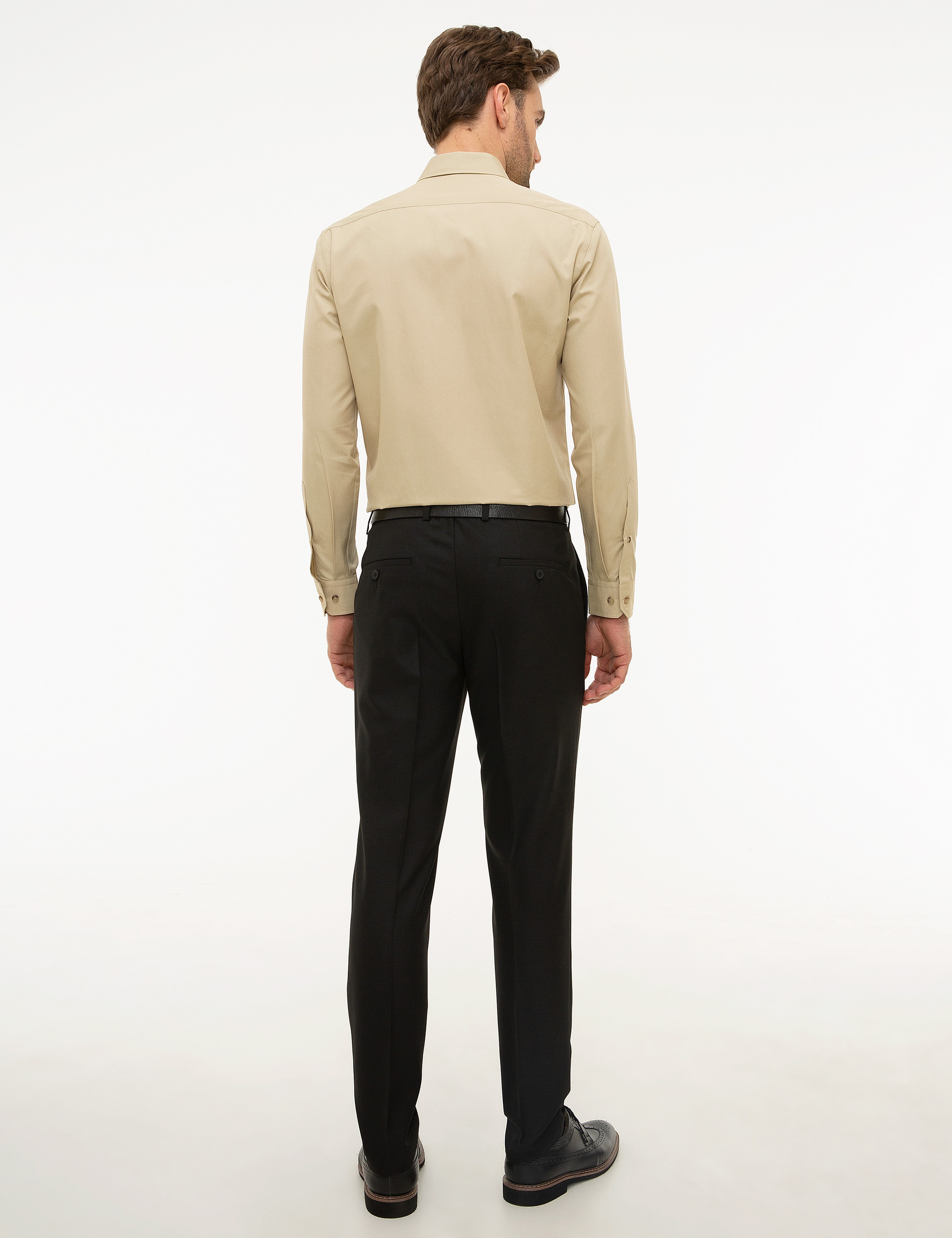 Siyah Ekstra Slim Fit Pantolon - Image 3