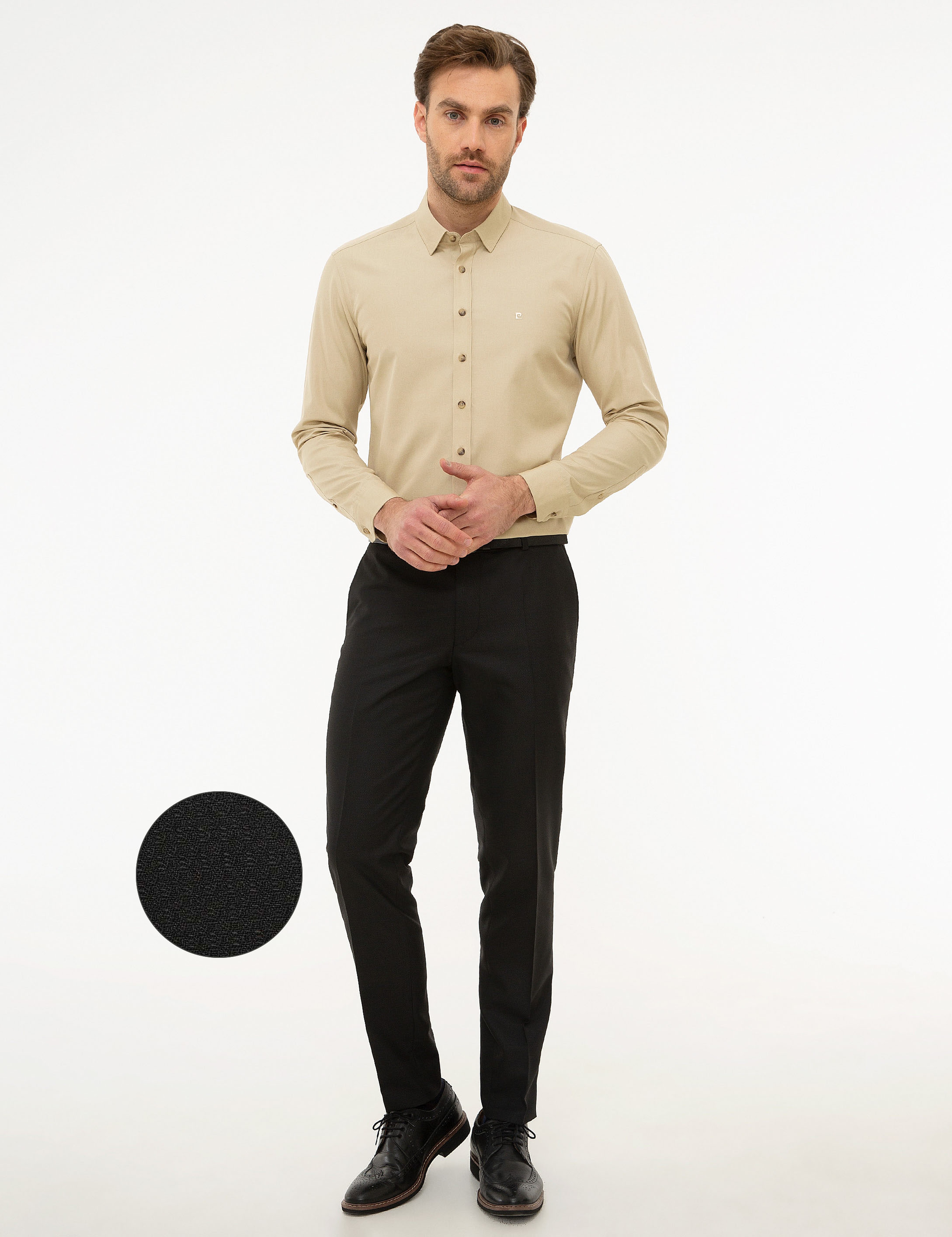 Siyah Ekstra Slim Fit Pantolon - Image 1