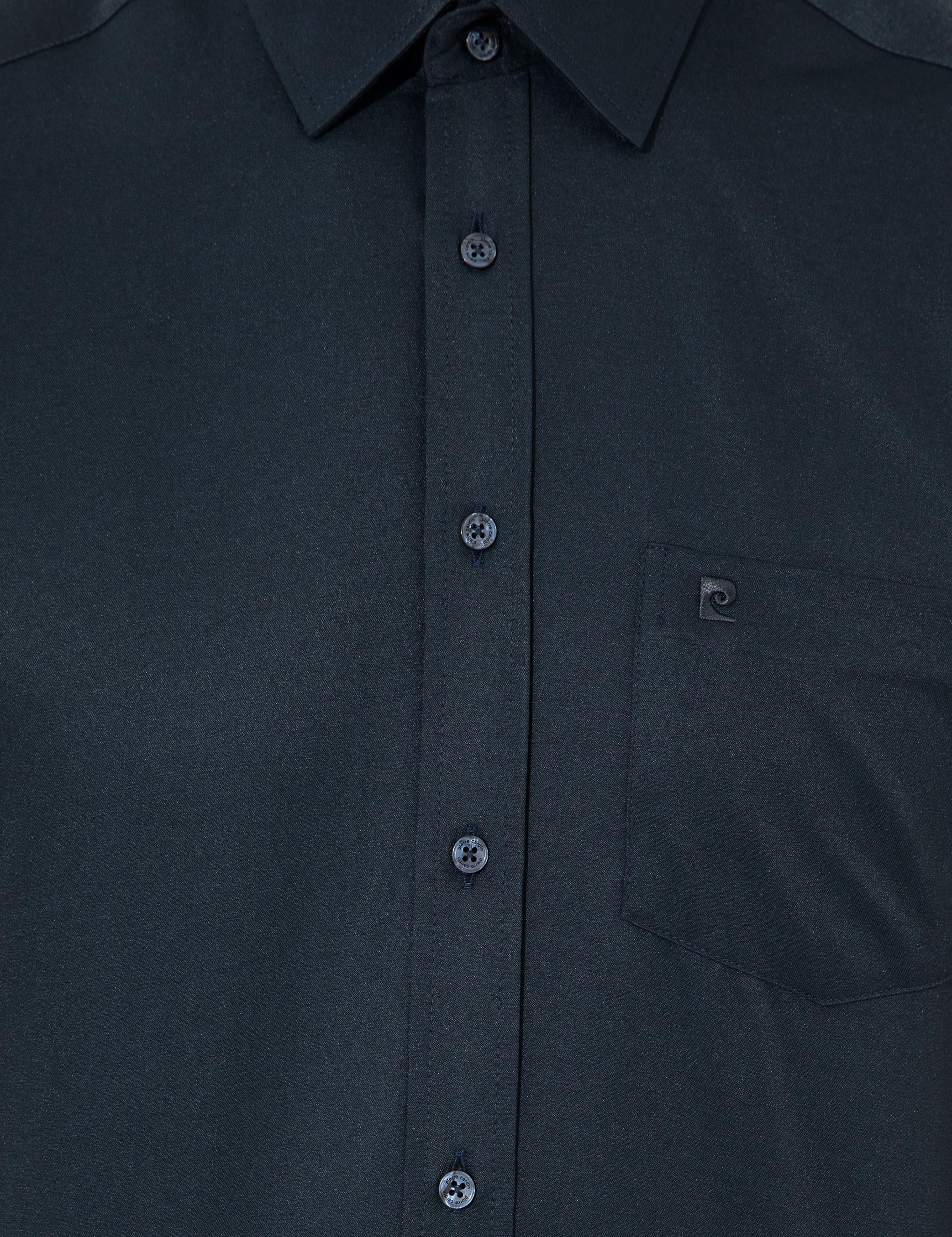 Lacivert Regular Fit Kısa Kollu Gömlek