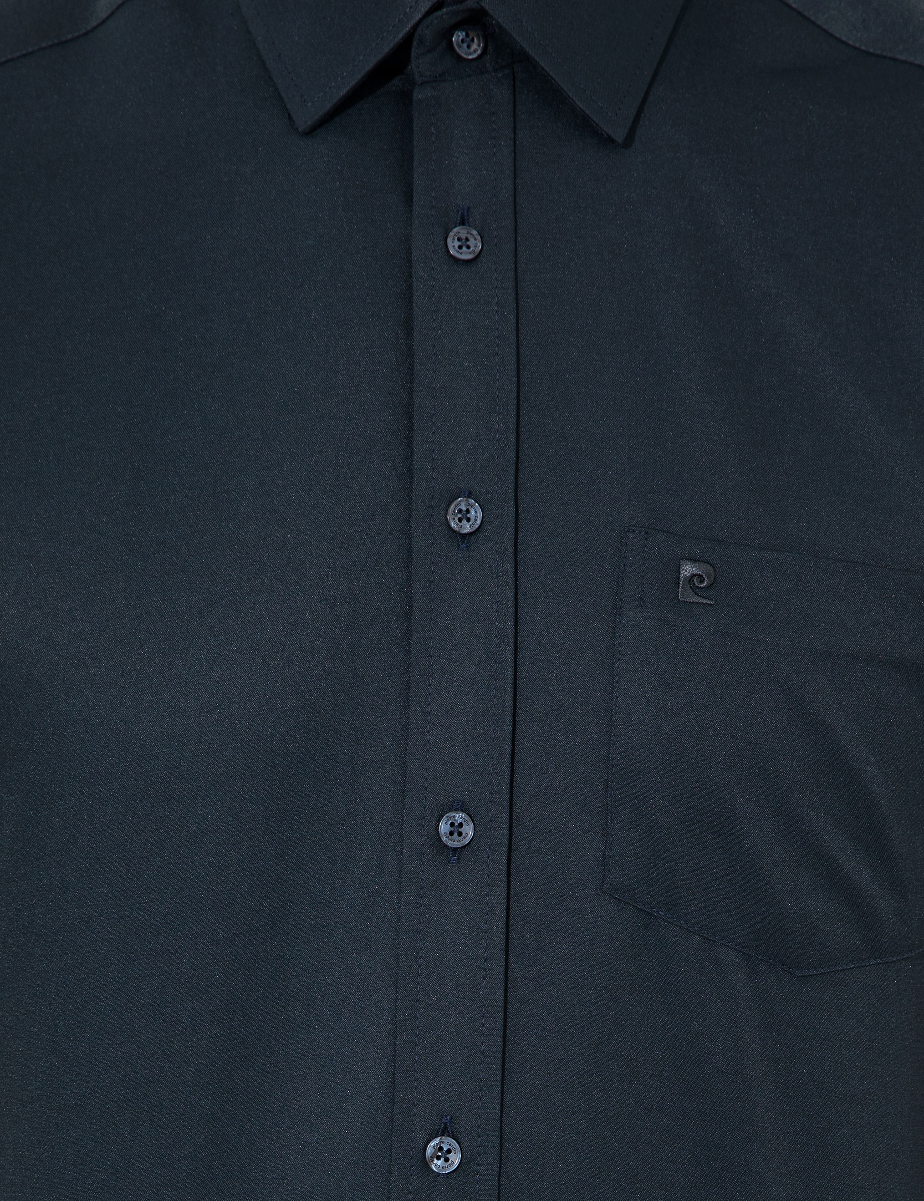 Lacivert Regular Fit Kısa Kollu Gömlek - Image 6
