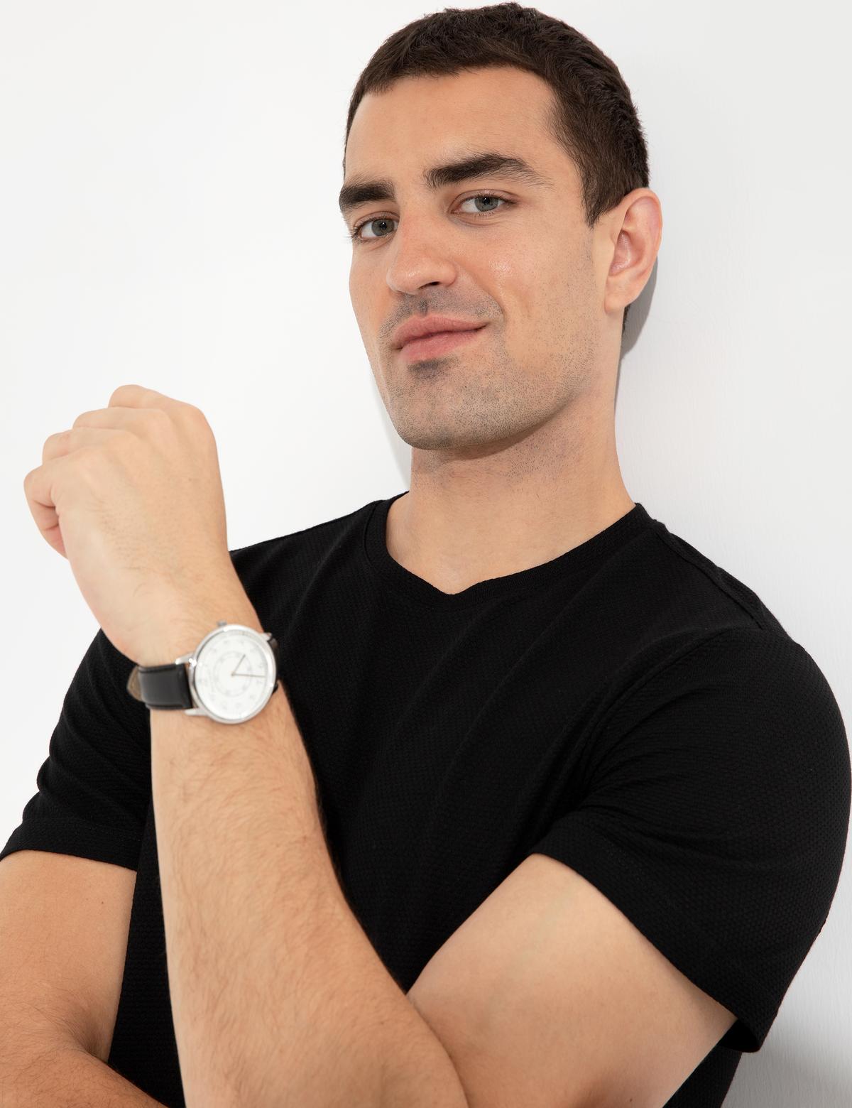 Siyah Slim Fit Tişört - 50249809044