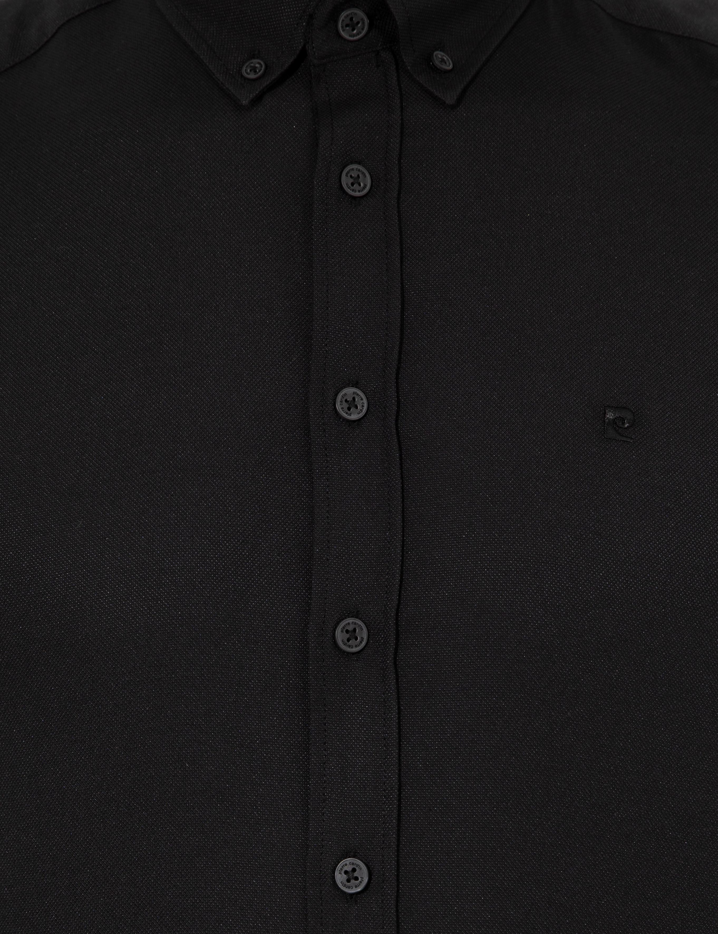 Siyah Slim Fit Oxford Gömlek