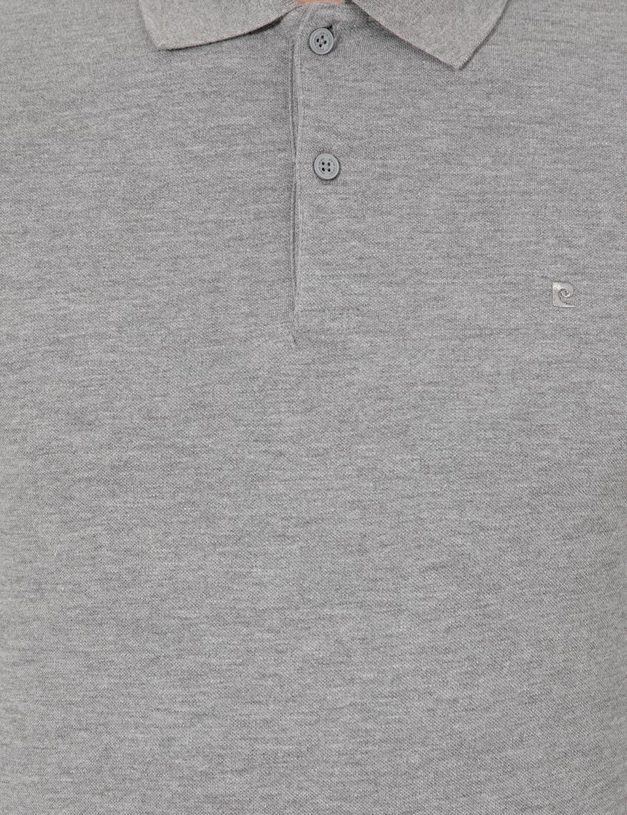 Gri Melanj Slim Fit Basic Sweatshirt