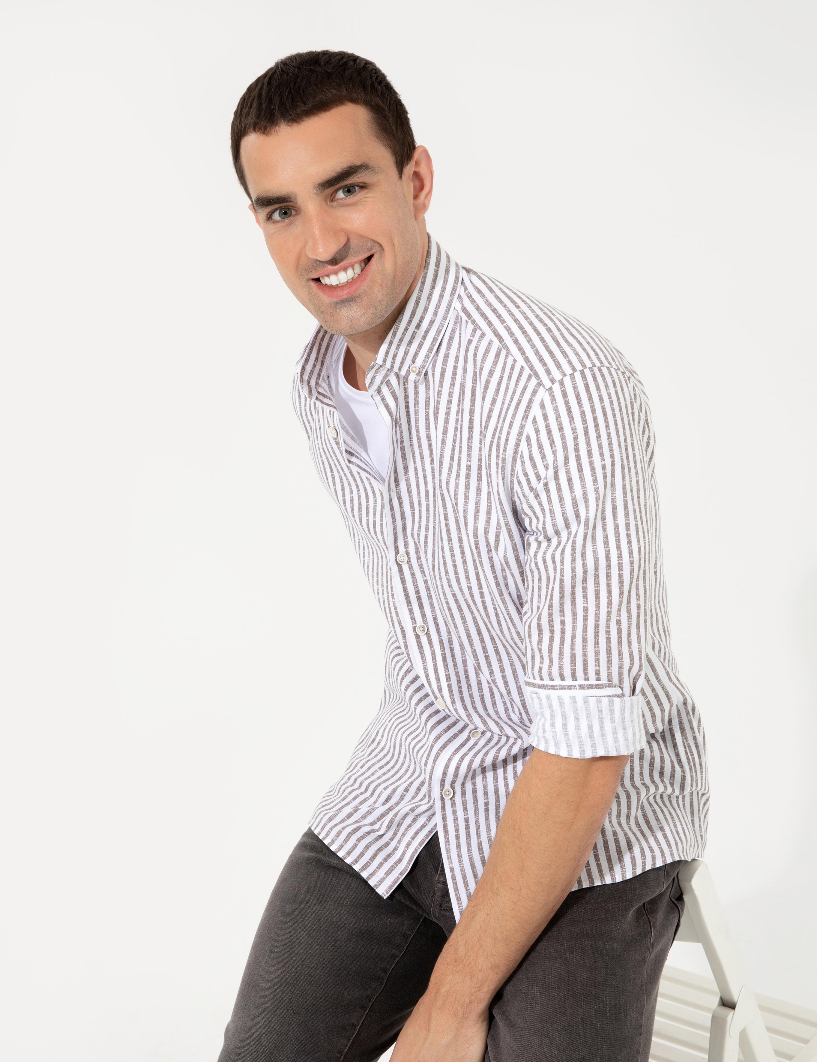 Vizon Regular Fit Uzun Kollu Gömlek