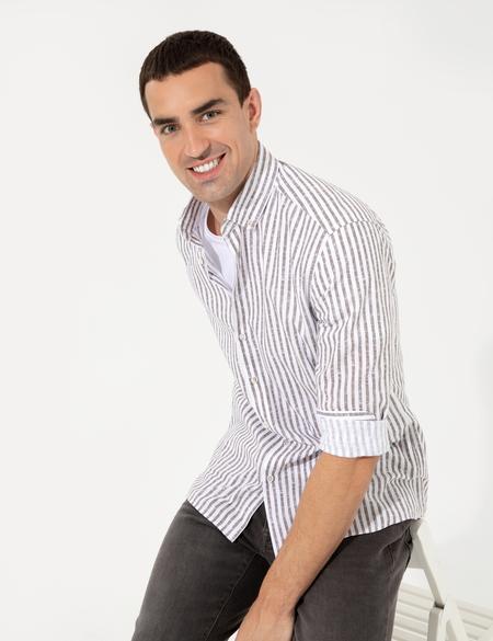 Vizon Regular Fit Uzun Kollu Gömlek - 50252501016