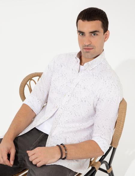 Haki Slim Fit Uzun Kollu Gömlek - 50252263009