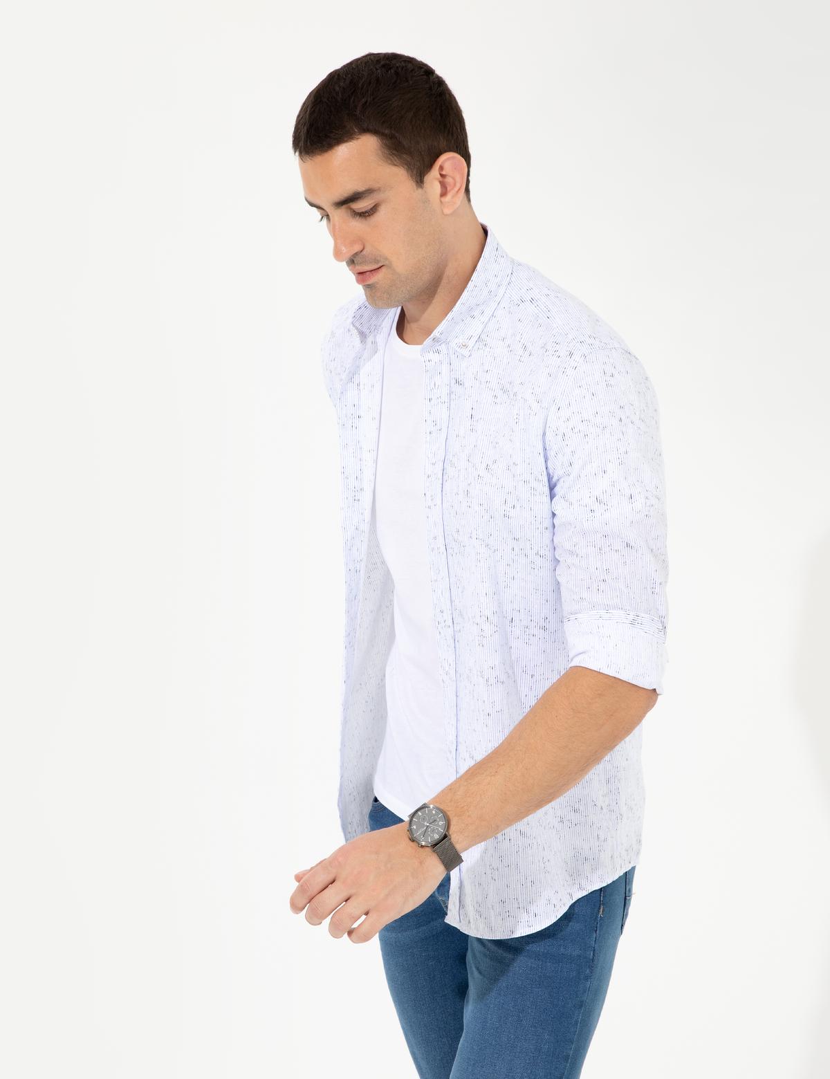 Mavi Slim Fit Uzun Kollu Gömlek - 50252263032