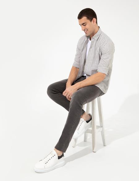 Haki Regular Fit Uzun Kollu Gömlek - 50252478015