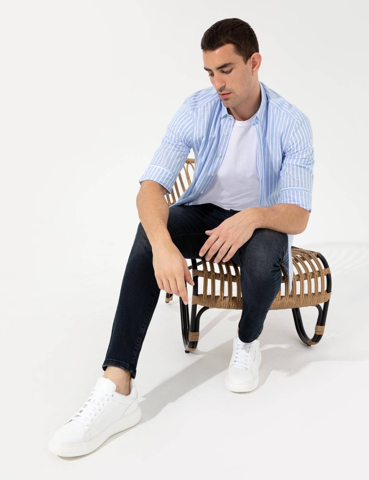 Mavi Regular Fit Uzun Kollu Gömlek - 50252478007