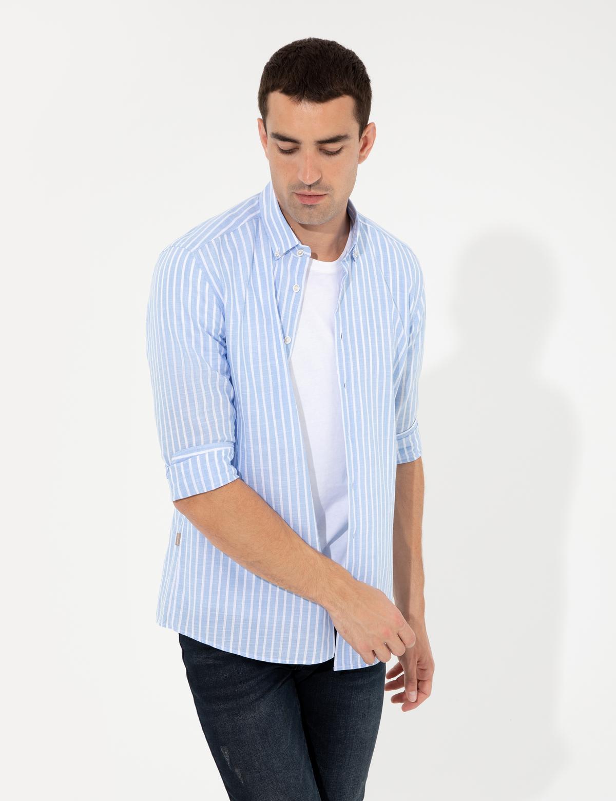 Mavi Regular Fit Uzun Kollu Gömlek - 50252478007