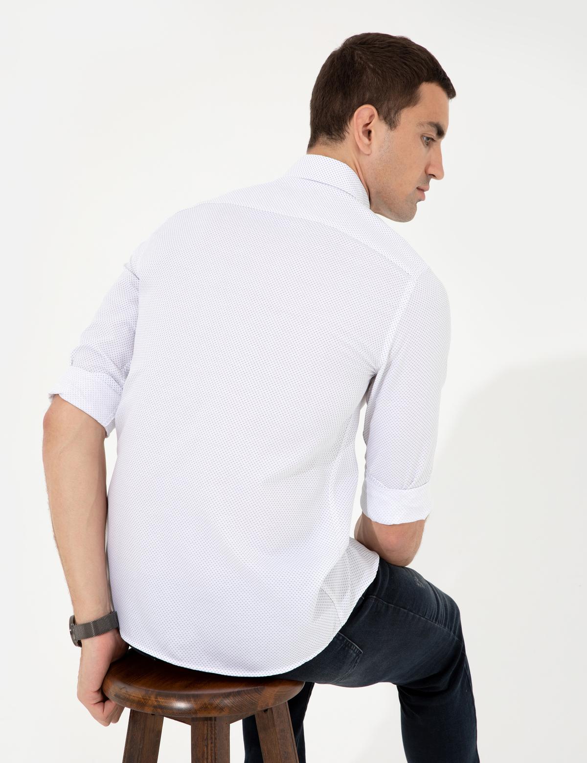 Antrasit Slim Fit Uzun Kollu Gömlek - 50252487003