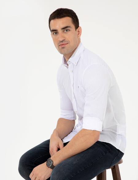 Antrasit Slim Fit Uzun Kollu Gömlek - 50252487003