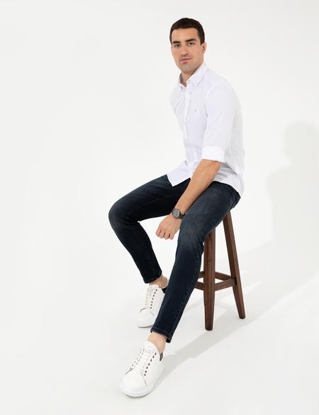 Antrasit Slim Fit Uzun Kollu Gömlek - 50252487003