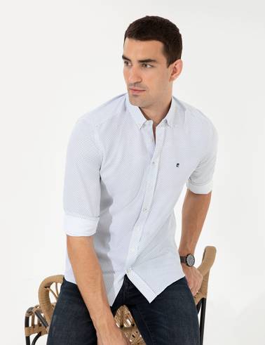 Zümrüt Slim Fit Uzun Kollu Gömlek