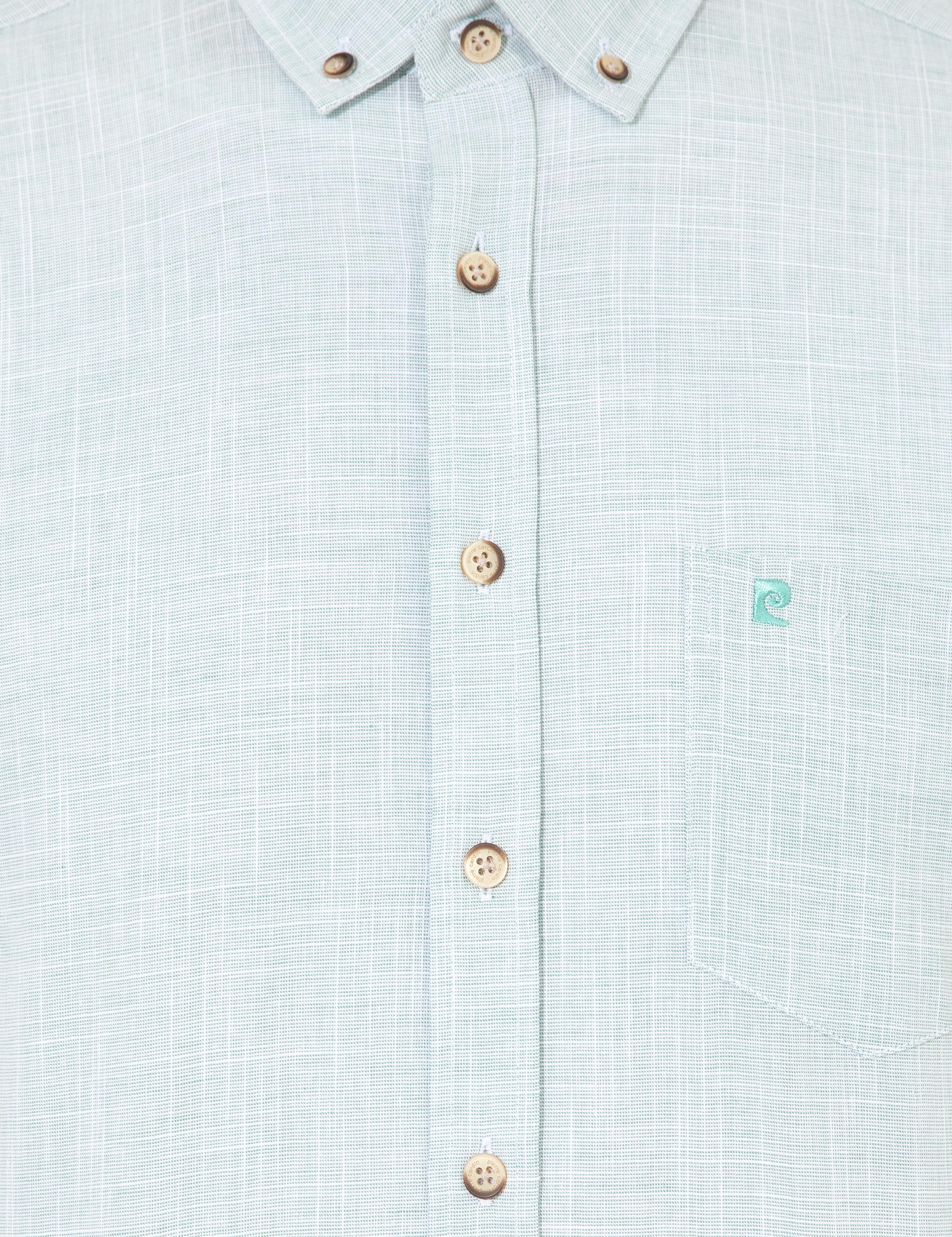 Yeşil Regular Fit Kısa Kollu Gömlek