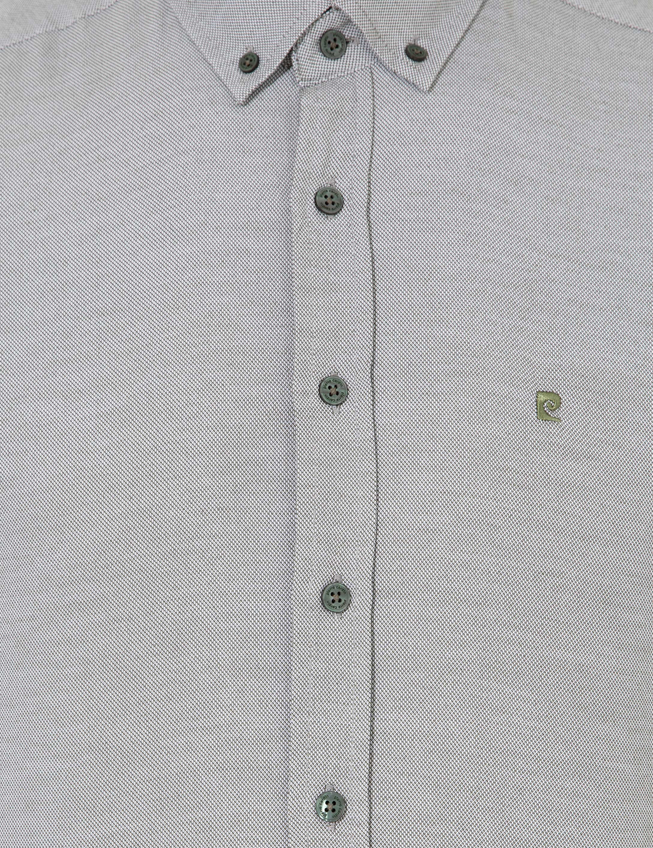 Haki Slim Fit Oxford Gömlek