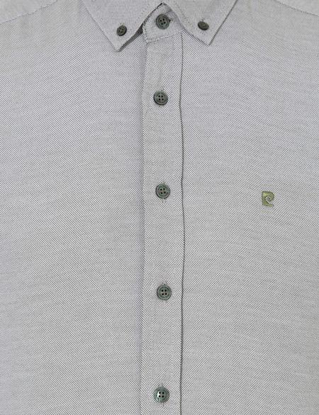 Haki Slim Fit Oxford Gömlek - 50255278052