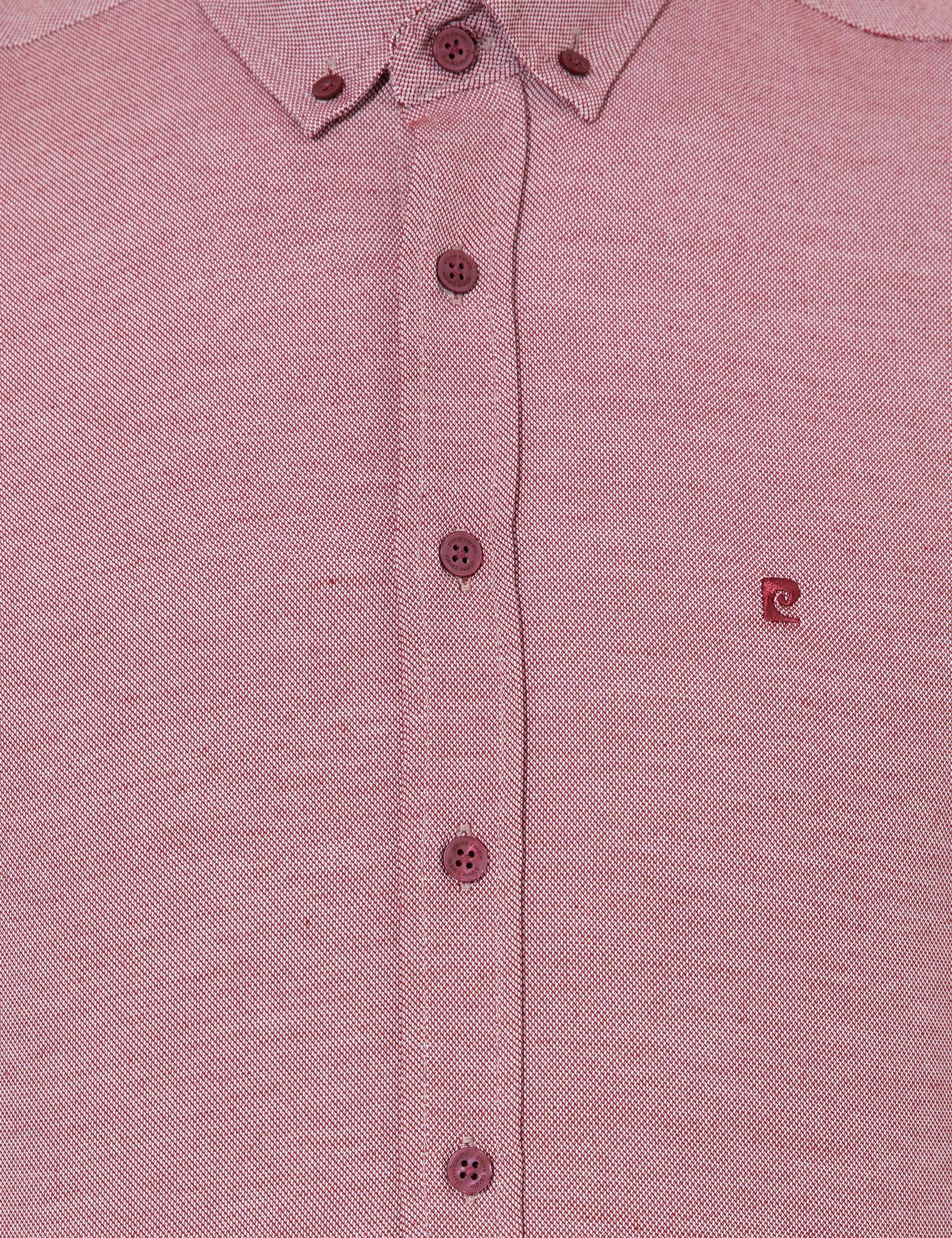 Bordo Slim Fit Uzun Kollu Gömlek - Image 6