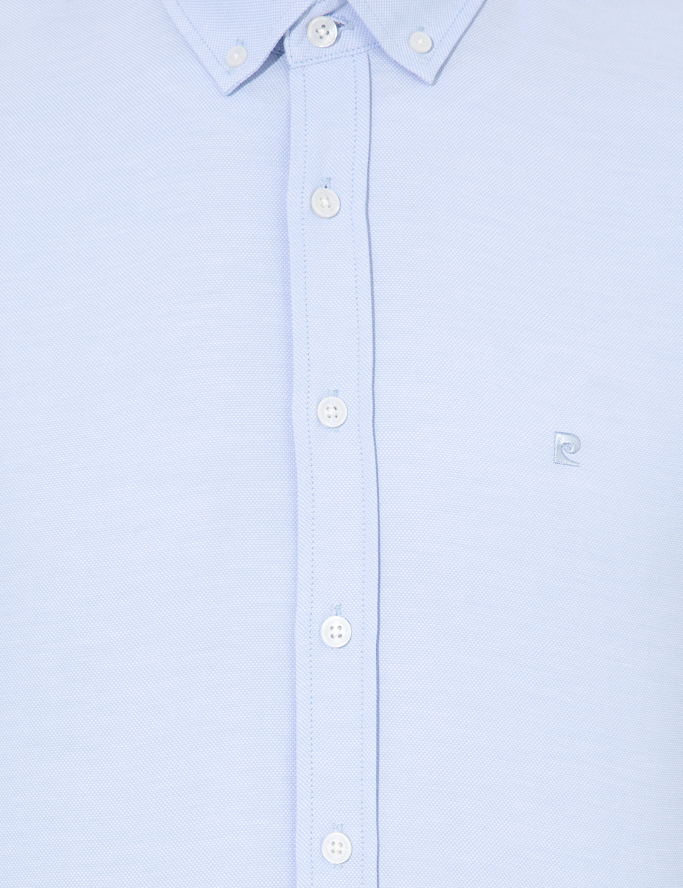 Açık Mavi Slim Fit Oxford Gömlek - Image 6
