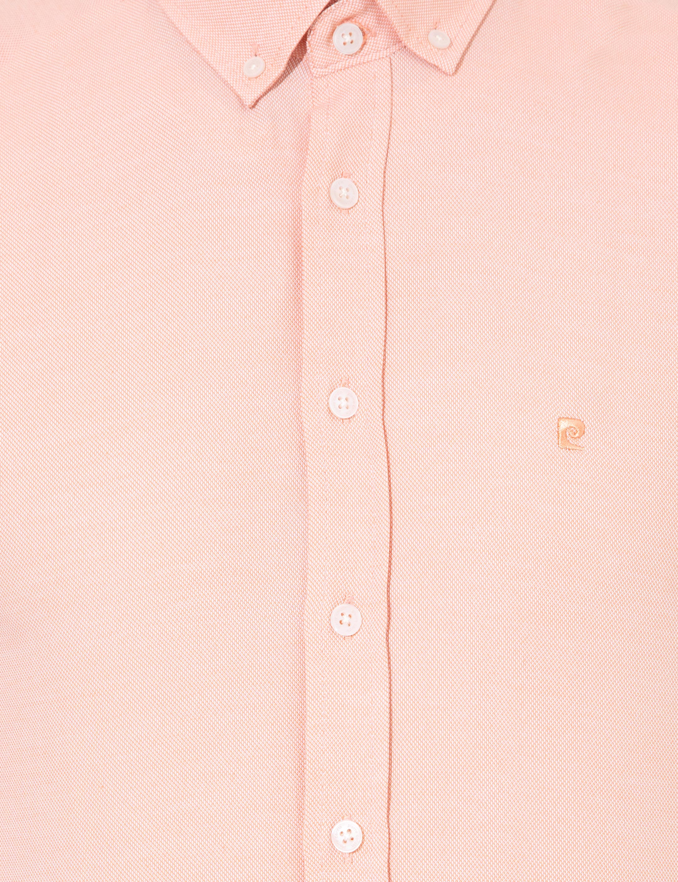 Turuncu Slim Fit Oxford Gömlek - Image 6