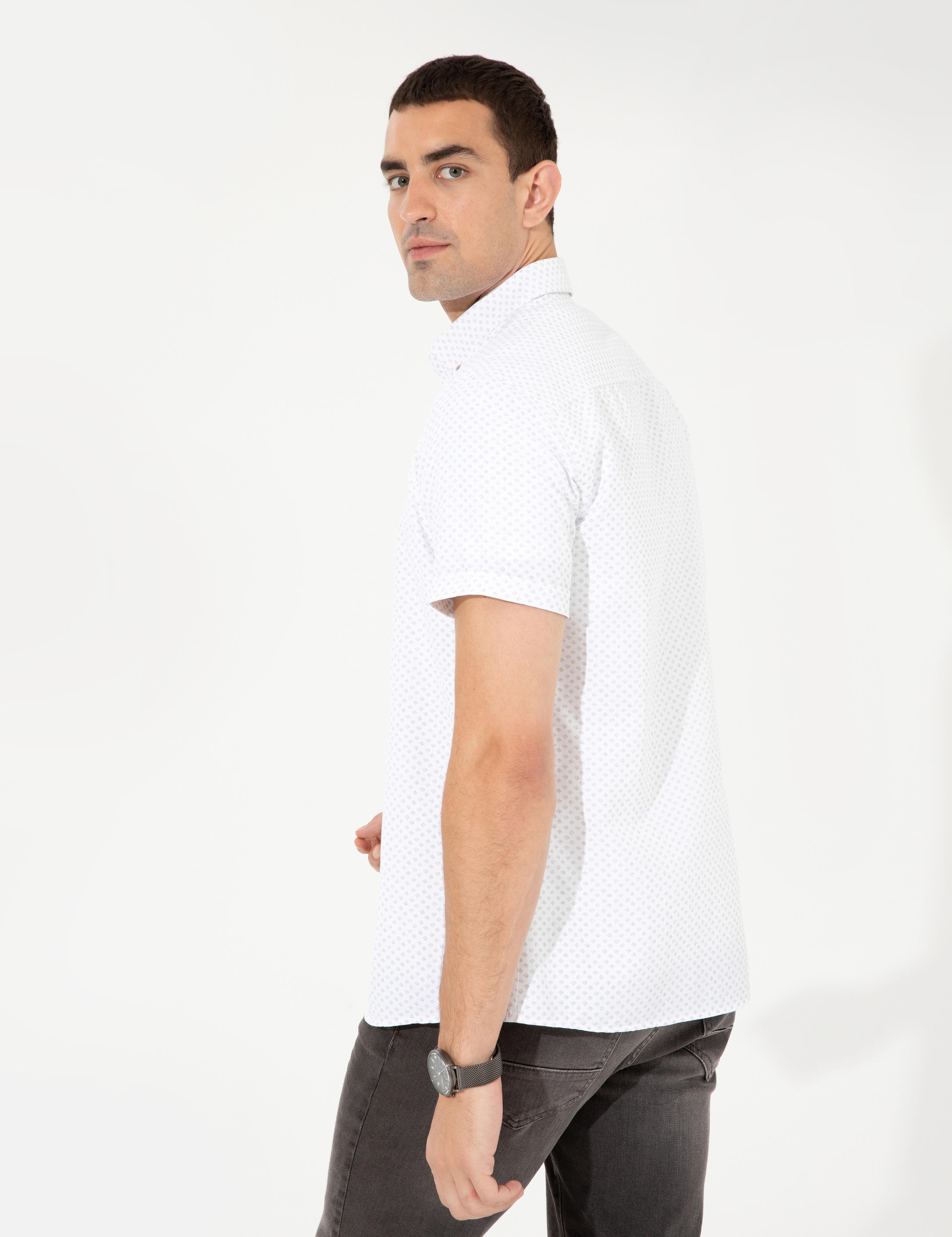 Haki Regular Fit Kısa Kollu Gömlek