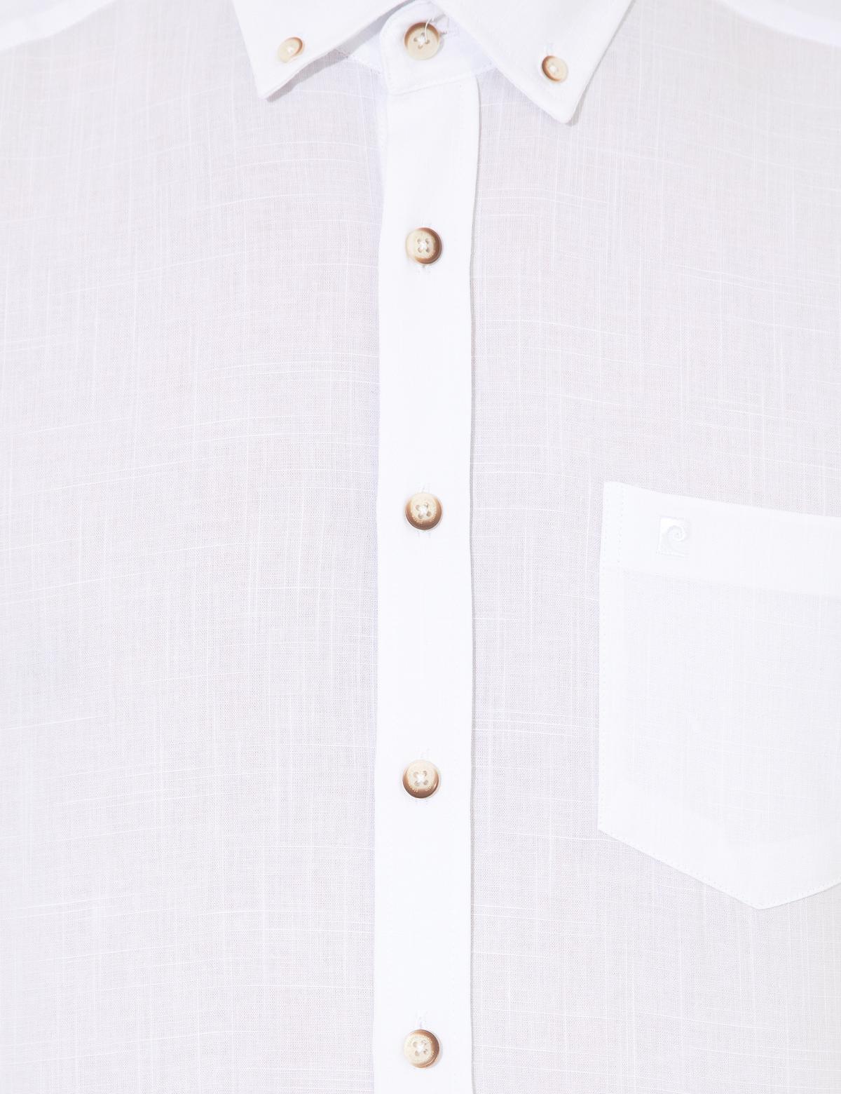 Beyaz Regular Fit Kısa Kollu Gömlek - 50249763048