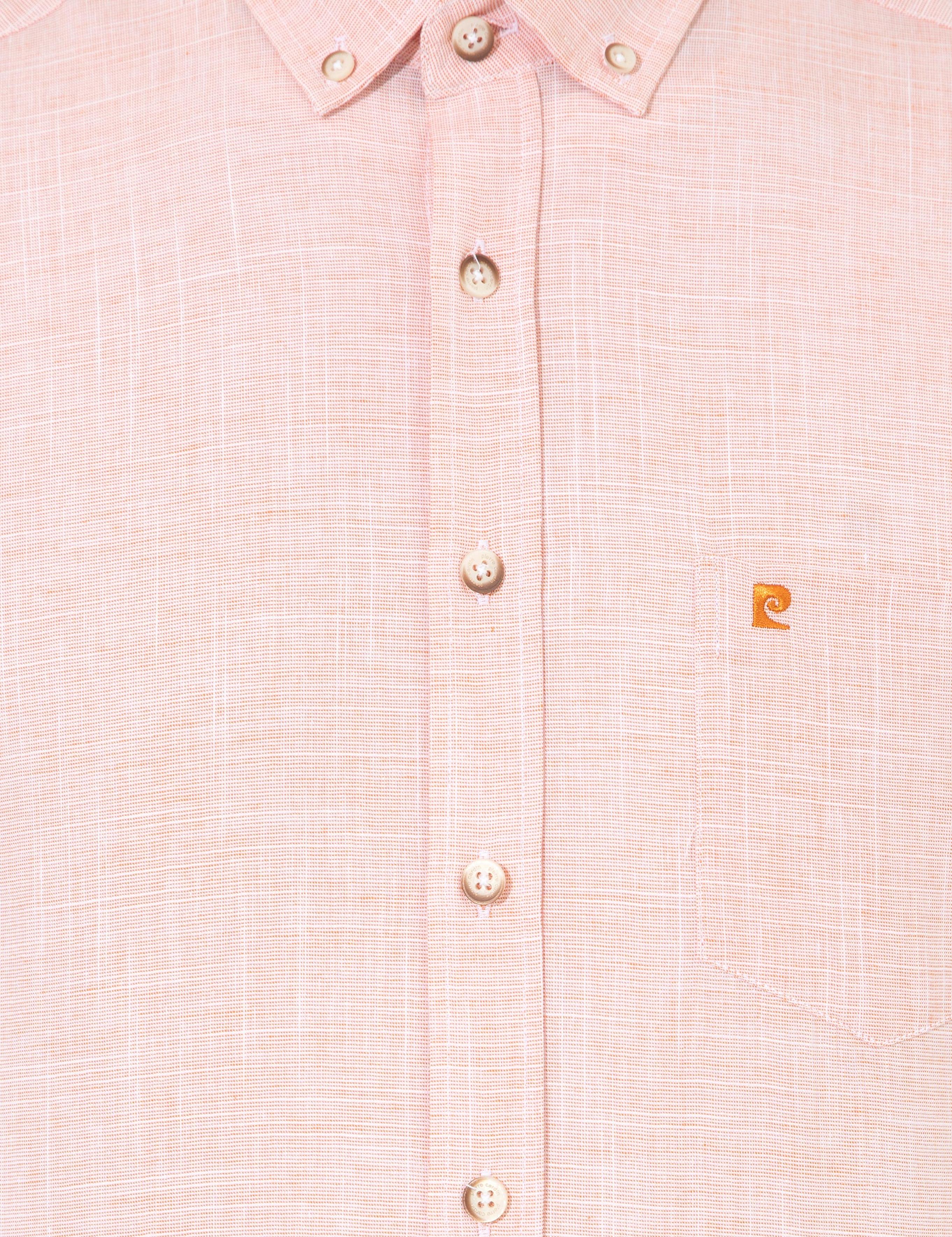 Turuncu Regular Fit Kısa Kollu Gömlek