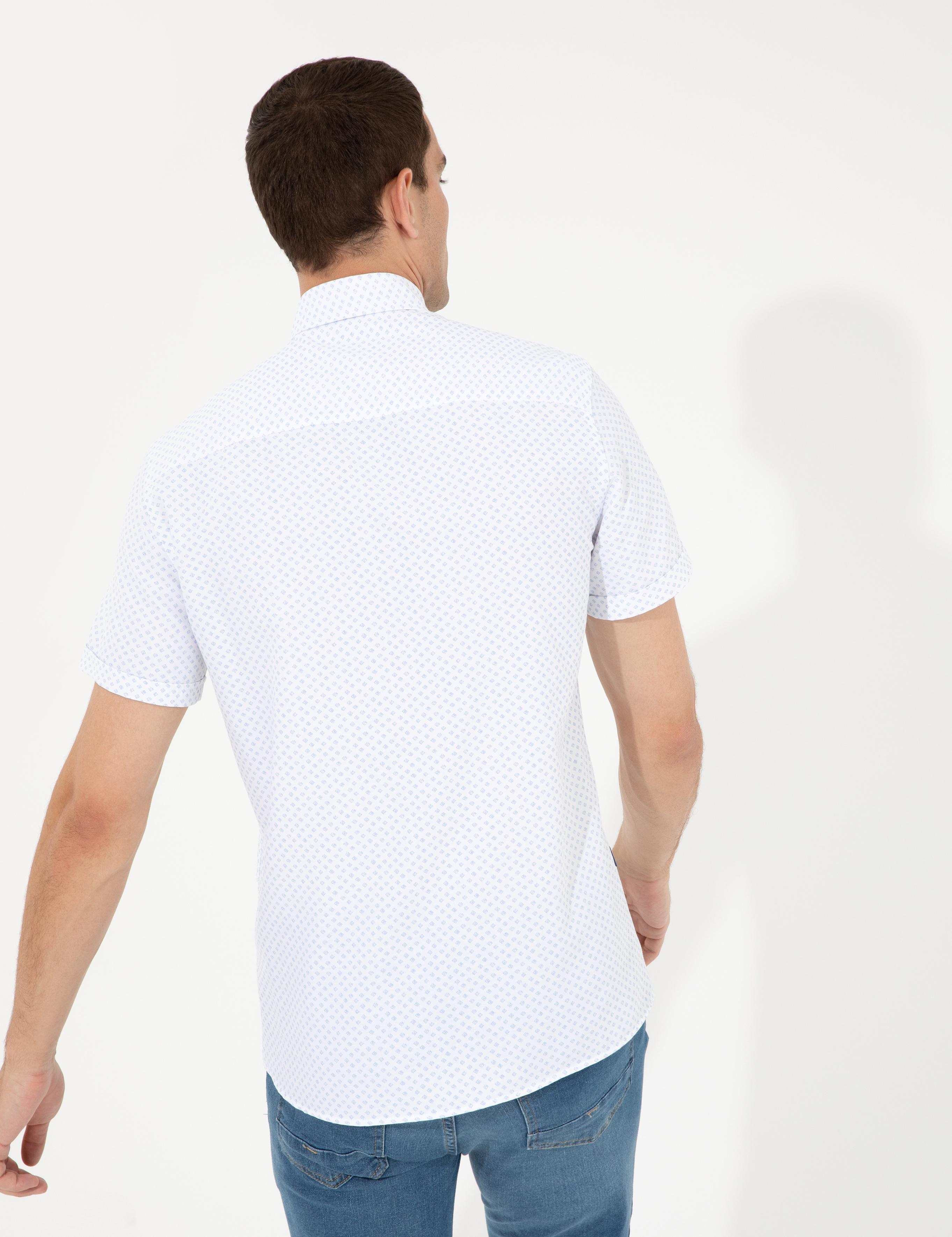 Mavi Regular Fit Kısa Kollu Gömlek