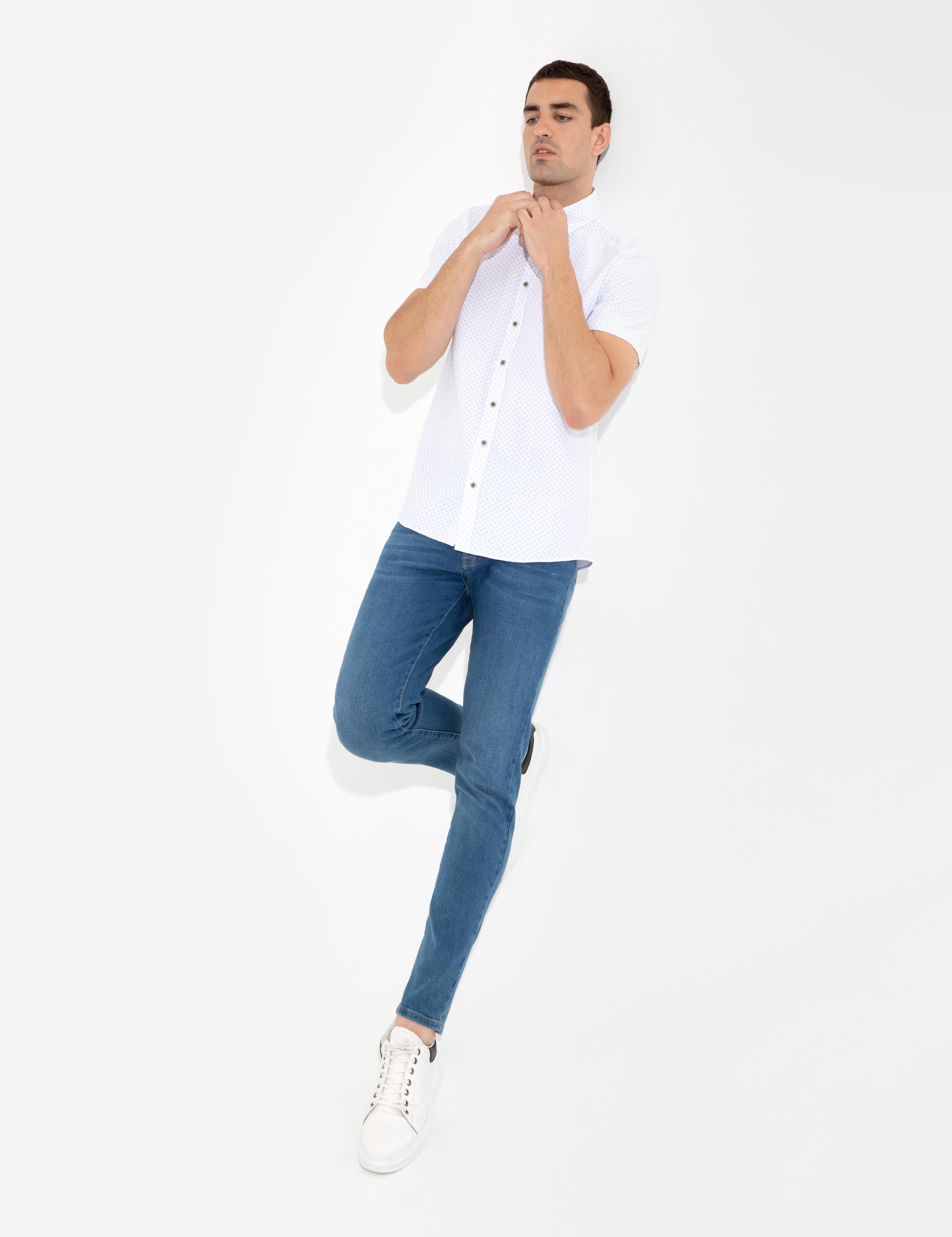 Mavi Regular Fit Kısa Kollu Gömlek