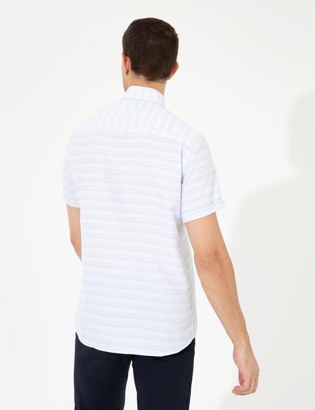 Açık Mavi Regular Fit Kısa Kollu Gömlek - 50252473026