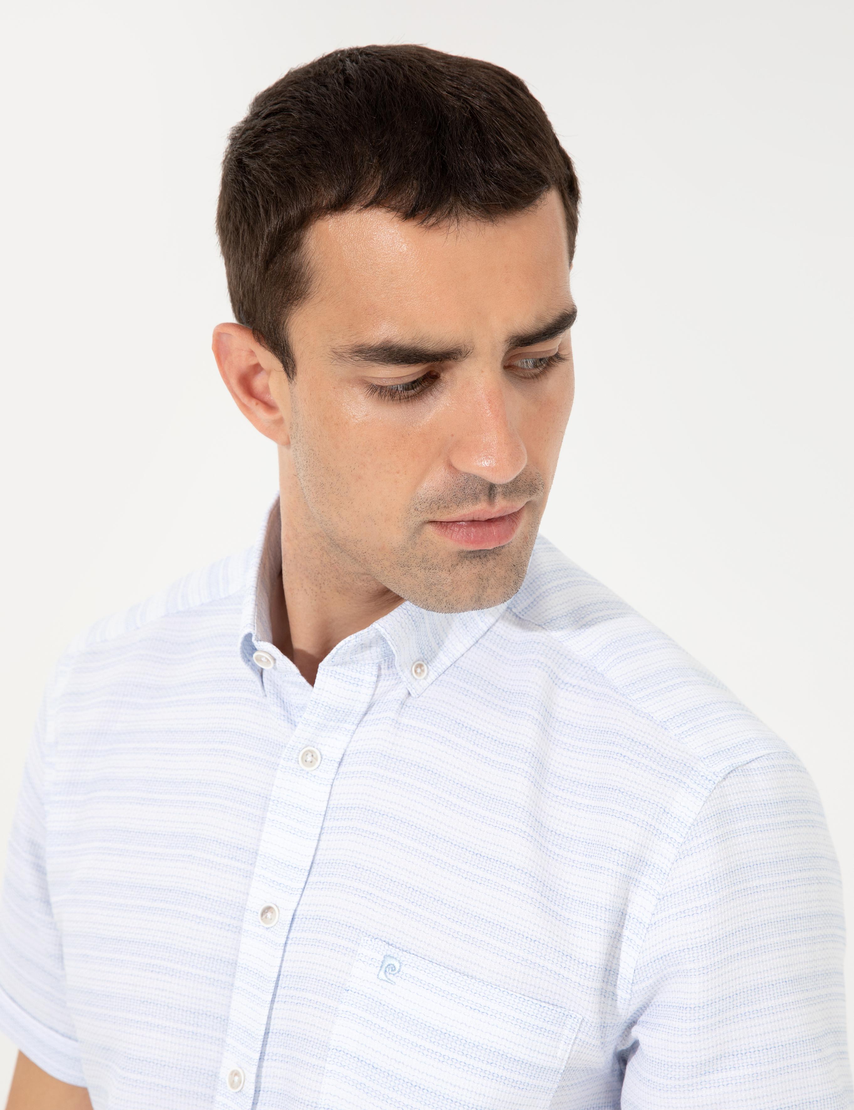 Açık Mavi Regular Fit Kısa Kollu Gömlek